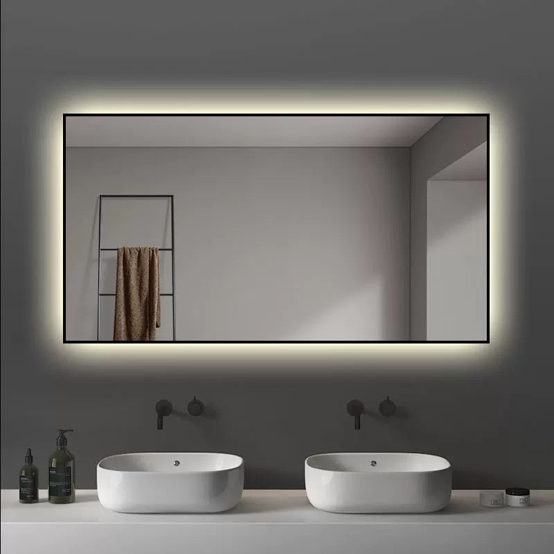 Smart Mirror, Minimalist Framed Bathroom Mirror, Shower Mirror