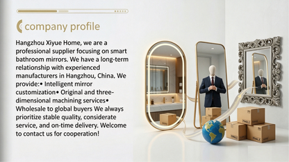 Irregular geometric design LED smart mirror, bathroom mirror, anti-fog, explosion-proof, dressing mirror.
