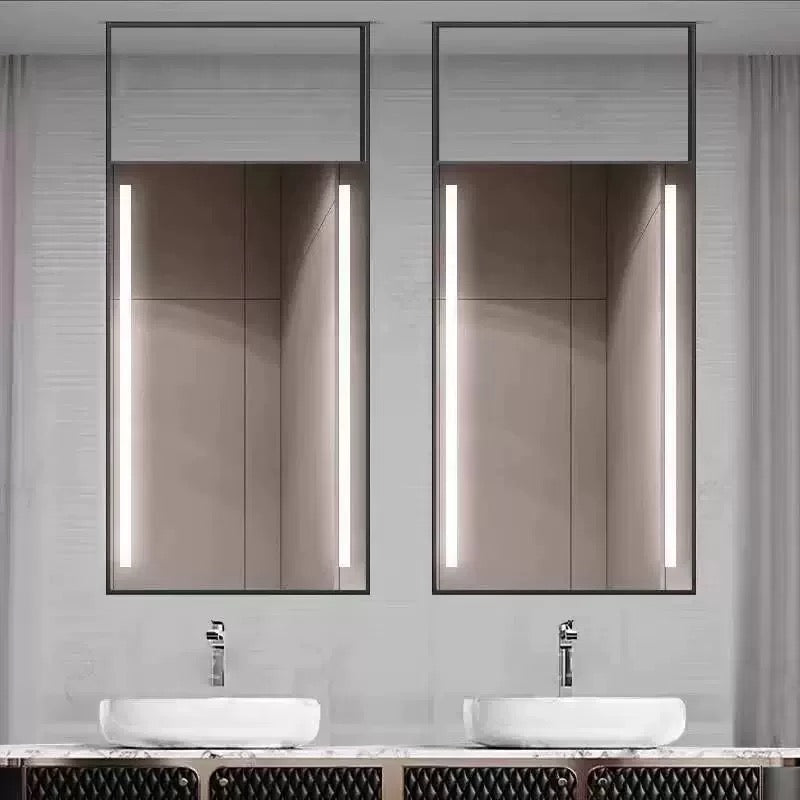 Sleek Ceiling-Hung Oval Mirror – Elevate Any Space Without Drilling Walls-2