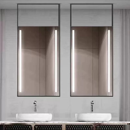 Sleek Ceiling-Hung Oval Mirror – Elevate Any Space Without Drilling Walls-2