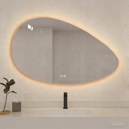 Artistic Mirror, Unique Shape Mirror, Bathroom Mirror, Anti-explosion LED Mirror, Anti-fog, Anti-mildew, Copper-free Mirror, Makeup Mirror.