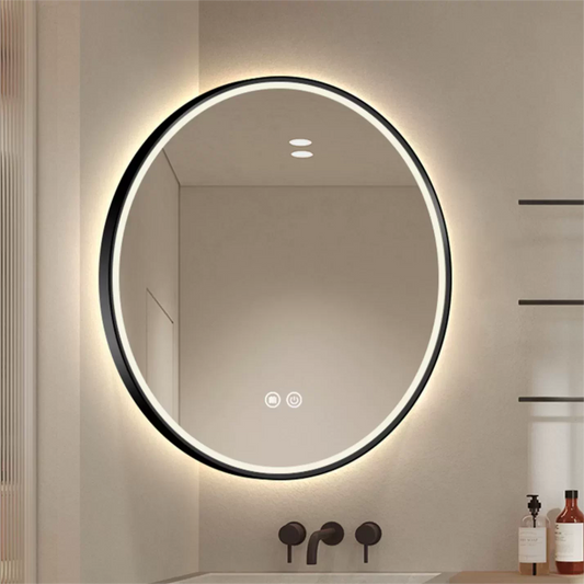 360° Rotatable & Extensible LED Smart Mirror, Retractable Swing Arm Shaving Makeup Mirror, HD Clear Anti-Fog Wall Mount Mir