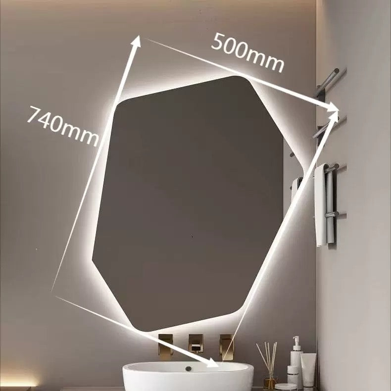 Irregular Geometric LED Smart Mirror