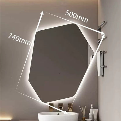 Irregular Geometric LED Smart Mirror