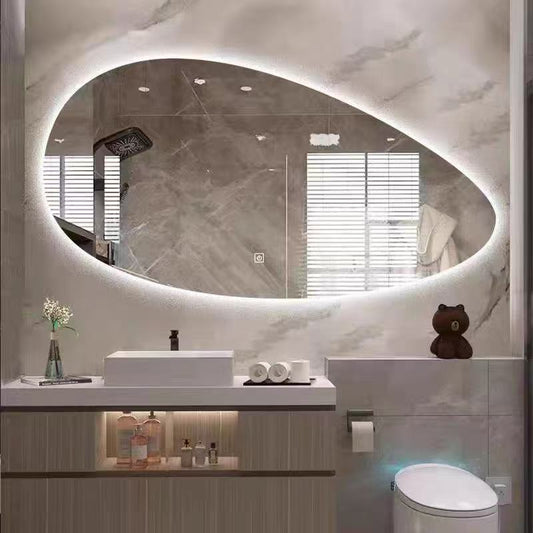 Artistic Mirror, Unique Shape Mirror, Bathroom Mirror, Anti-explosion LED Mirror, Anti-fog, Anti-mildew, Copper-free Mirror, Makeup Mirror.