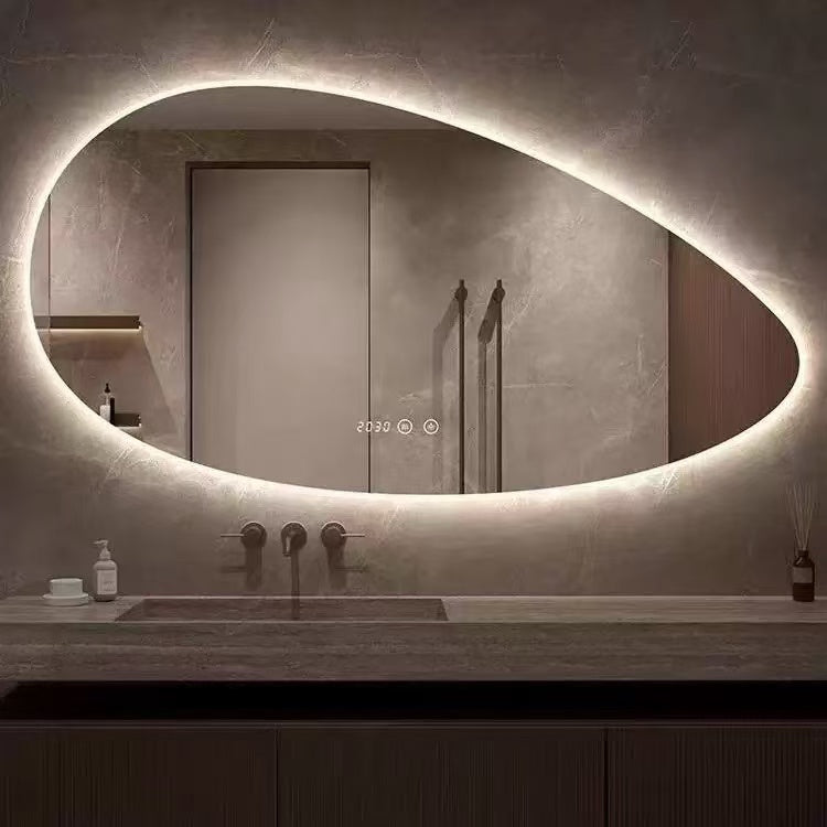 Artistic Mirror, Unique Shape Mirror, Bathroom Mirror, Anti-explosion LED Mirror, Anti-fog, Anti-mildew, Copper-free Mirror, Makeup Mirror.