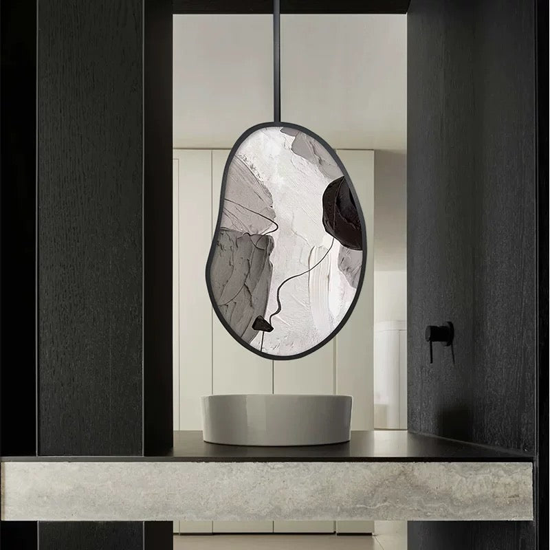 Hanging Mirror, Stainless Steel Mirror, Bathroom Mirror, Decorative Mirror, Creative Mirror, LED Lighting, Anti-fog, Anti-explosion Mirror, Screen Mirror.