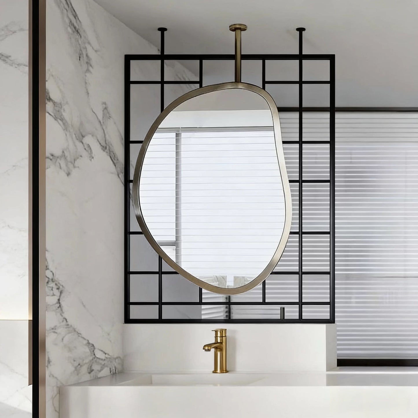 Hanging Mirror, Stainless Steel Mirror, Bathroom Mirror, Decorative Mirror, Creative Mirror, LED Lighting, Anti-fog, Anti-explosion Mirror, Screen Mirror.