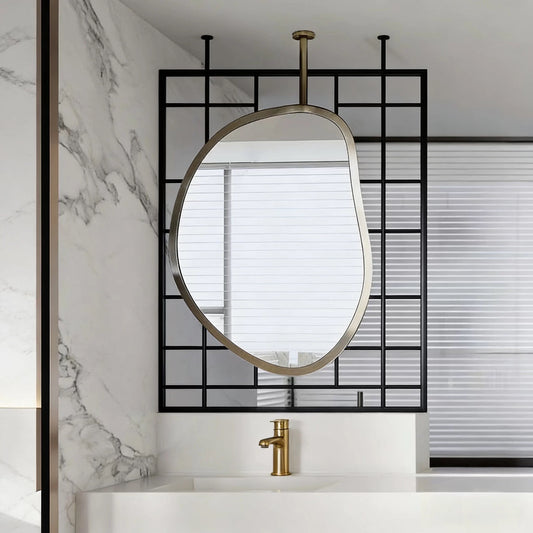 Hanging Mirror, Stainless Steel Mirror, Bathroom Mirror, Decorative Mirror, Creative Mirror, LED Lighting, Anti-fog, Anti-explosion Mirror, Screen Mirror.