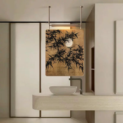 Hanging Mirror, Stainless Steel Mirror, Bathroom Mirror, Decorative Mirror, Creative Mirror, LED Lighting, Anti-fog, Anti-explosion Mirror, Screen Mirror.