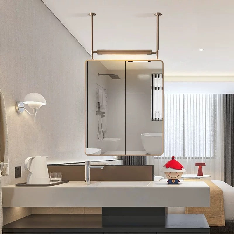 Hanging Mirror, Stainless Steel Mirror, Bathroom Mirror, Decorative Mirror, Creative Mirror, LED Lighting, Anti-fog, Anti-explosion Mirror, Screen Mirror.