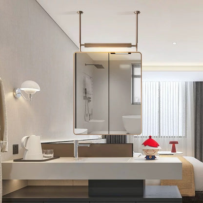 Hanging Mirror, Stainless Steel Mirror, Bathroom Mirror, Decorative Mirror, Creative Mirror, LED Lighting, Anti-fog, Anti-explosion Mirror, Screen Mirror.