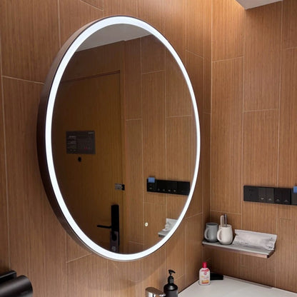 360° Rotatable & Extensible LED Smart Mirror, Retractable Swing Arm Shaving Makeup Mirror, HD Clear Anti-Fog Wall Mount Mir