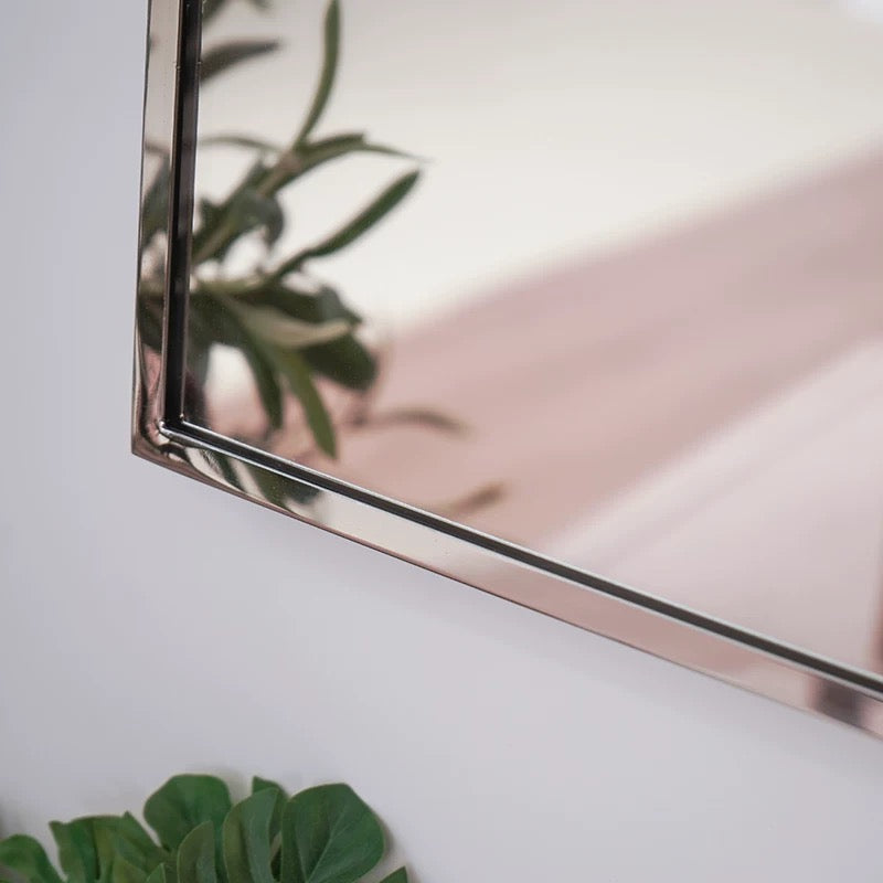 Bathroom mirror front cover light, anti-fog, explosion-proof, smart mirror, stainless steel, custom-made, wall-mounted dressing mirror.