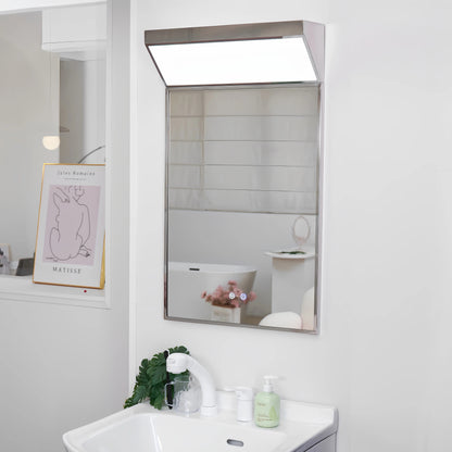 Bathroom mirror front cover light, anti-fog, explosion-proof, smart mirror, stainless steel, custom-made, wall-mounted dressing mirror.