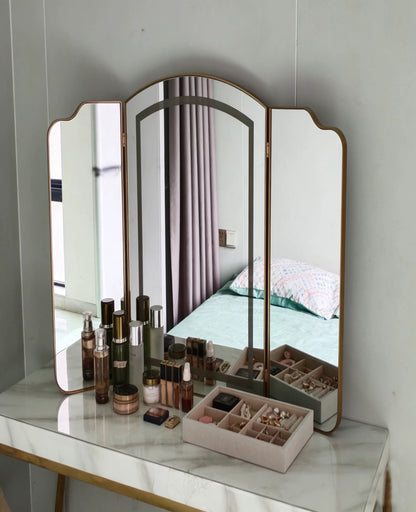 Makeup mirror available in customizable, foldable, multi-functional, explosion-proof mirror, light-emitting, fog-resistant, bathroom mirror, display mirror, and full-body mirror.