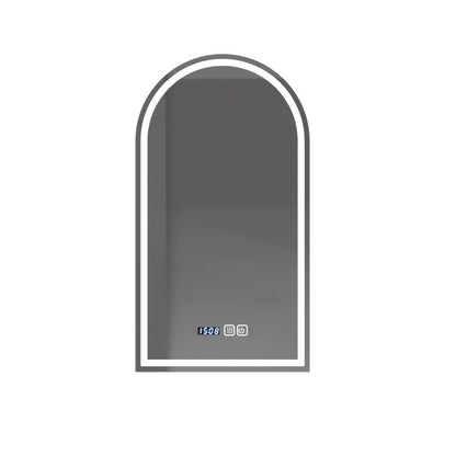 Arch-shaped LED smart backlighting, non-copper mirror, anti-fog bathroom dressing mirror, sink countertop mirror.