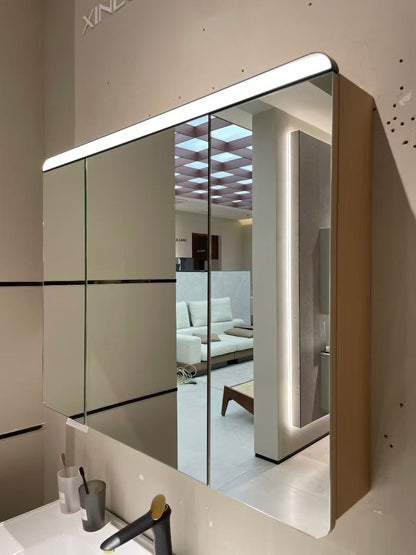 Wooden bathroom cabinet with natural wood style, washbasin, eco-friendly bathroom cabinet, stone slab integrated bathroom, ceramic basin.