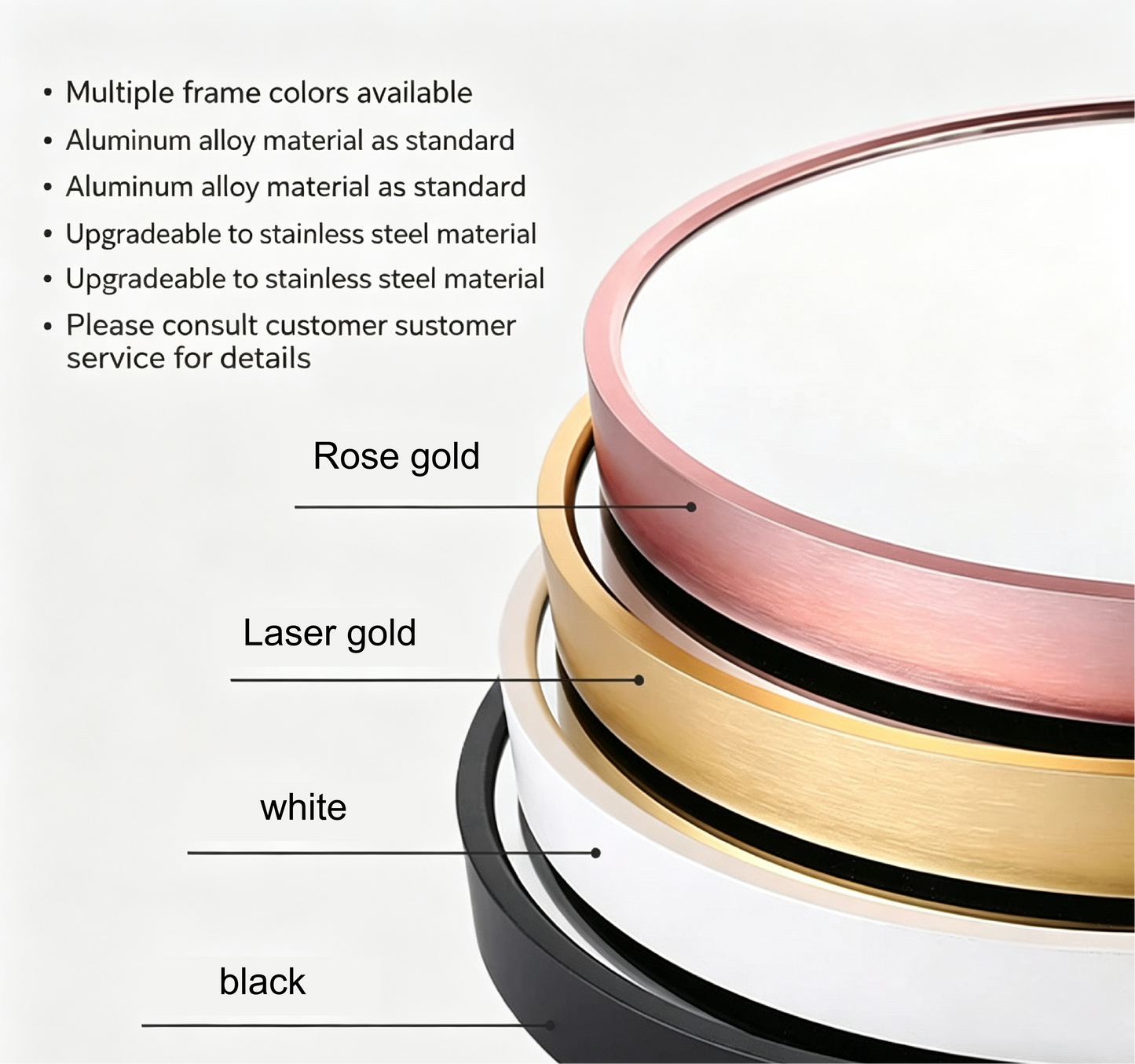 360° Rotatable & Extensible LED Smart Mirror, Retractable Swing Arm Shaving Makeup Mirror, HD Clear Anti-Fog Wall Mount Mir