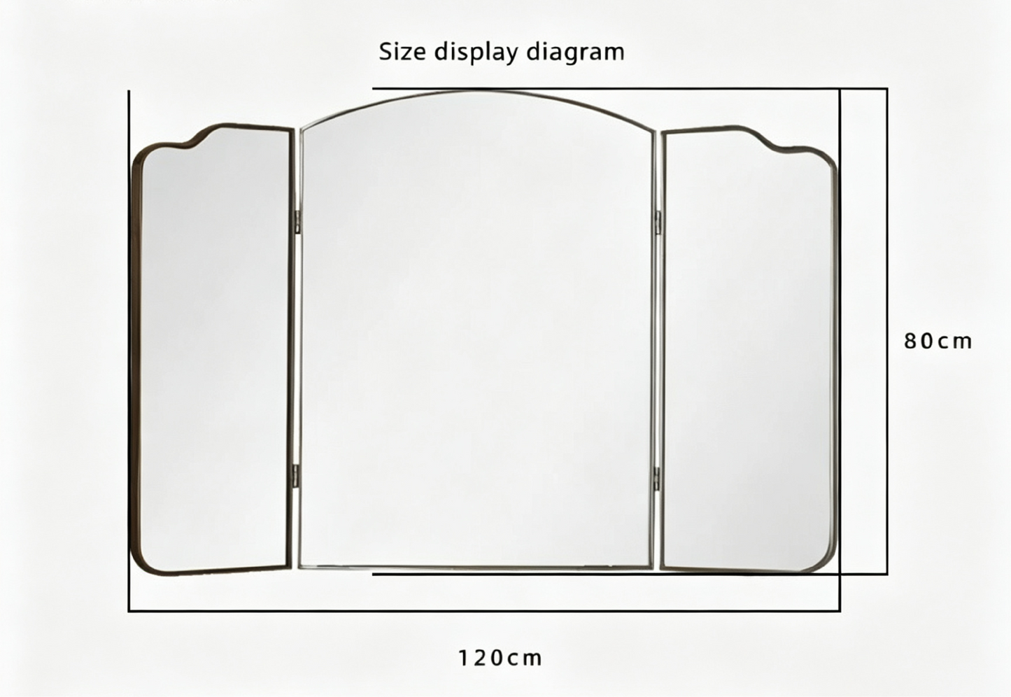 Makeup mirror available in customizable, foldable, multi-functional, explosion-proof mirror, light-emitting, fog-resistant, bathroom mirror, display mirror, and full-body mirror.