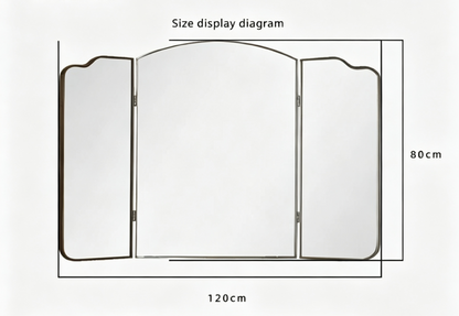 Makeup mirror available in customizable, foldable, multi-functional, explosion-proof mirror, light-emitting, fog-resistant, bathroom mirror, display mirror, and full-body mirror.