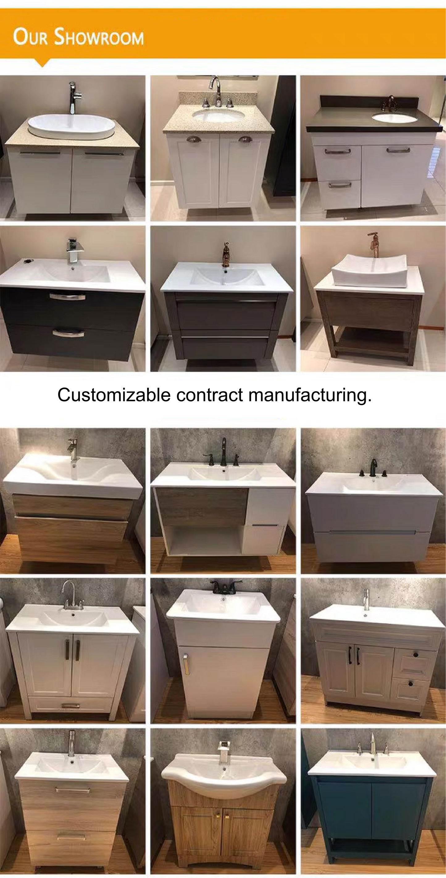 Eco-friendly solid wood cabinet, natural wood color, rustic style, bathroom cabinet, sink basin, eco-friendly.