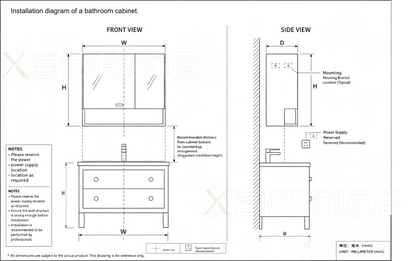 Eco-friendly solid wood cabinet, natural wood color, rustic style, bathroom cabinet, sink basin, eco-friendly.
