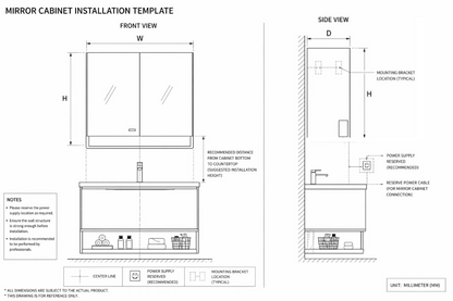 Custom-made cabinet made of red oak, hotel-style custom bathroom vanity, wash basin, and integrated stone slab with seamless design.