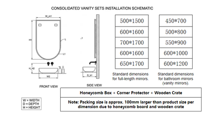 Arch-shaped LED smart backlighting, non-copper mirror, anti-fog bathroom dressing mirror, sink countertop mirror.