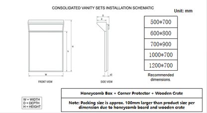 Bathroom mirror front cover light, anti-fog, explosion-proof, smart mirror, stainless steel, custom-made, wall-mounted dressing mirror.